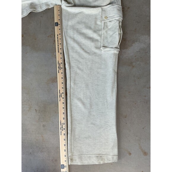 Vintage Polo Ralph Lauren Country Cargo Sweat Casual Pants Mens Size L Stone NEW - Picture 10 of 13